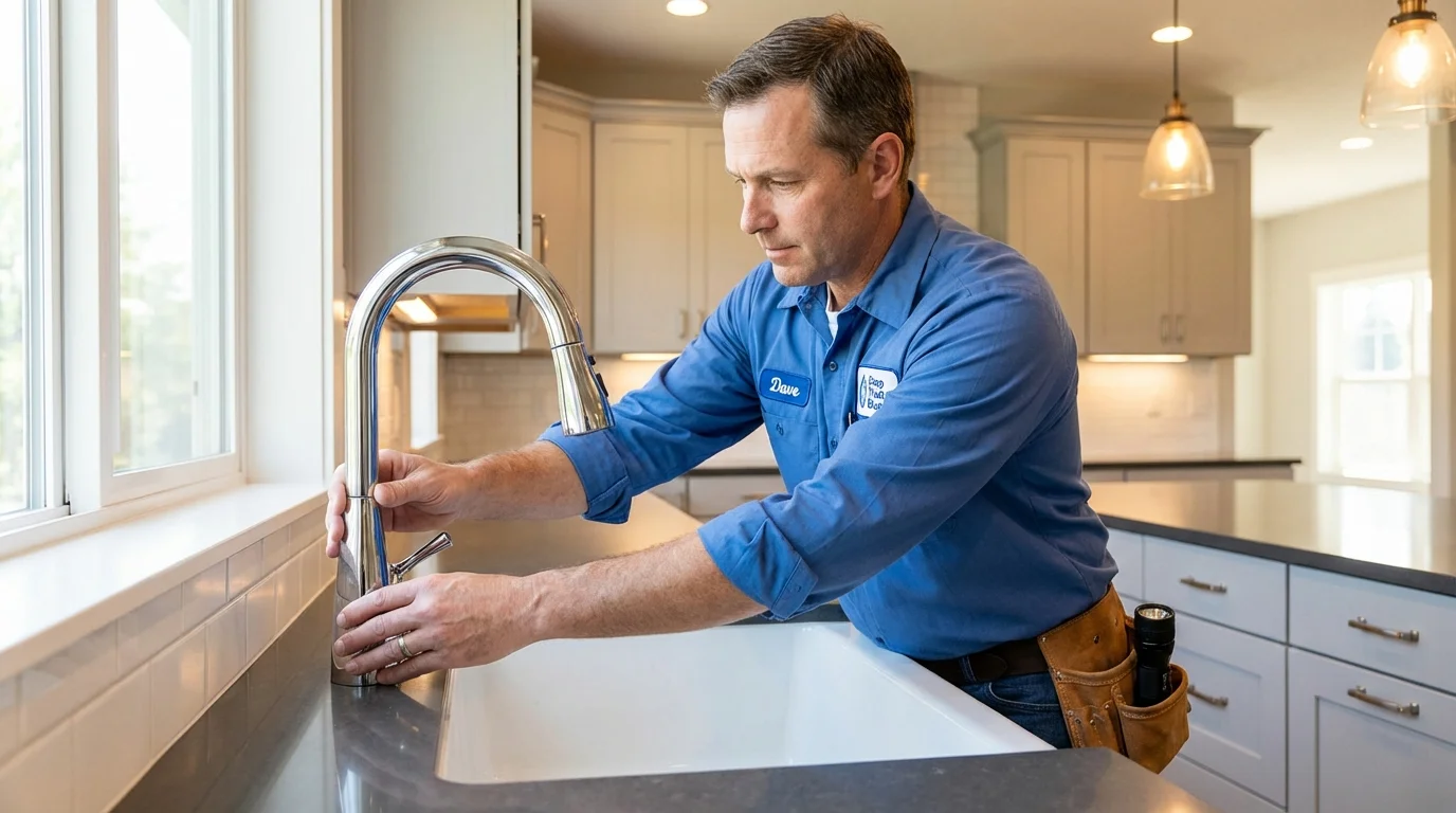 Kitchen faucet installation by Johns Plumbing LLC in Anaconda